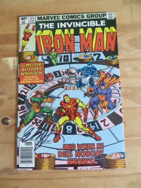 Marvel: The Invincible Iron Man #123, Vol. 1 /1979 Signed by Bob Layton