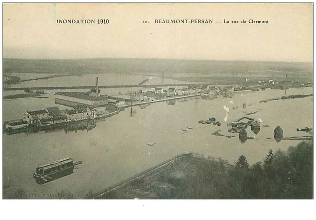 95.BEAUMONT-PERSAN.n°24127.LA RUE DE CLERMONT.MANQUES