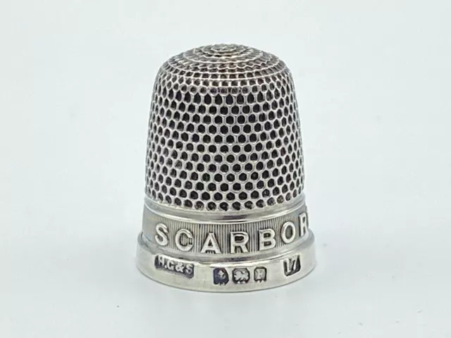 Sterling Silver 'Scarborough' Thimble Birmingham 1930