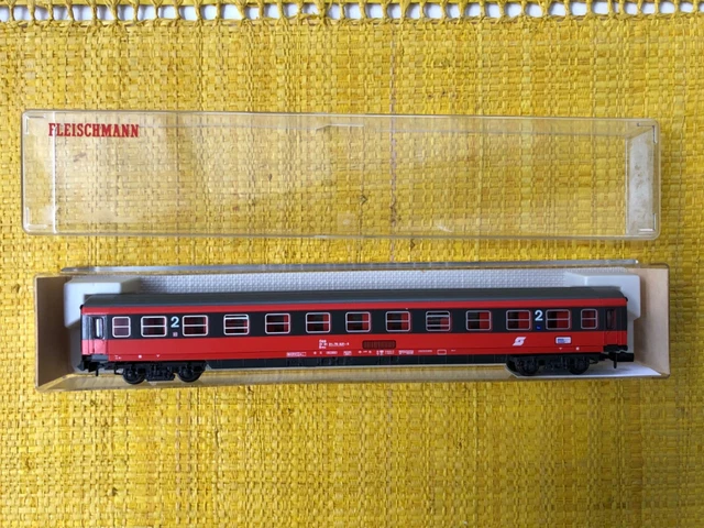 Wagon Fleischmann Piccolo 2 Étages SPARDA BANK 2e Classe – Ref 95 5122K (TBÉ)