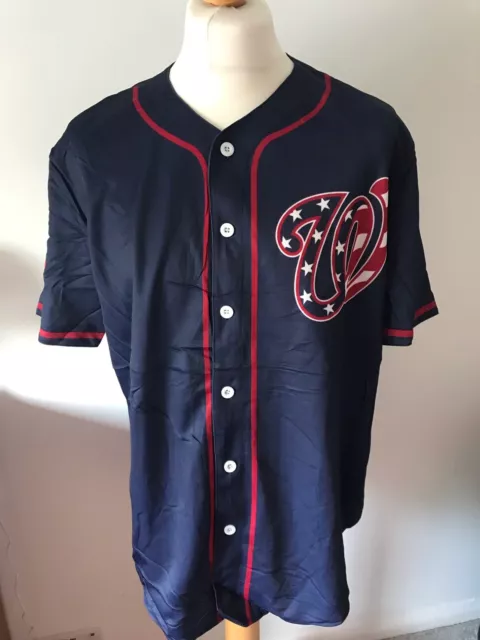 washington nationals baseball jersey MLB Championship Baseball Shirt XL