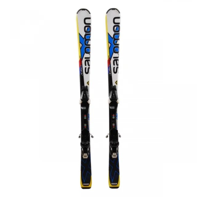 Ski gebraucht junior Salomon XRACE Carve Rocker + Bindungen - Qualität A 130 cm