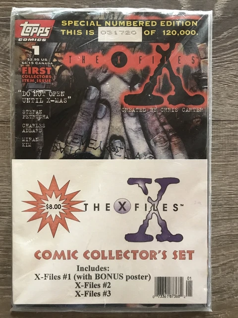 X-Files #1-3 Special # Edition New Sealed Polybag With Poster* Topps Comics LB16