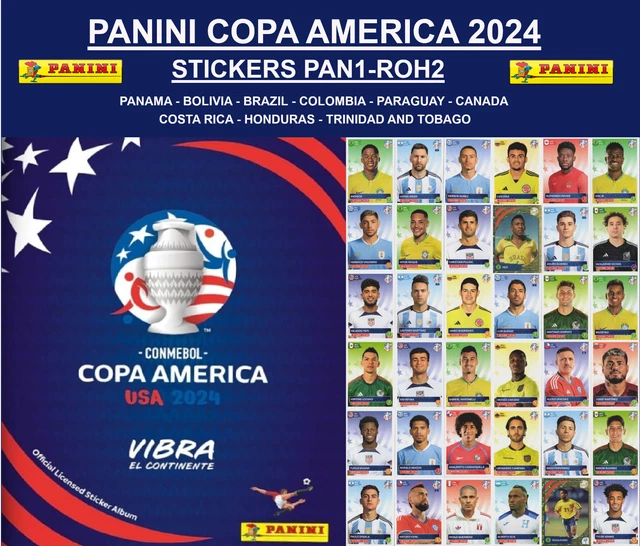 Panini Copa America 2024 - Stickers PAN1 - ROH2 *USA SELLER*  Available Now!!