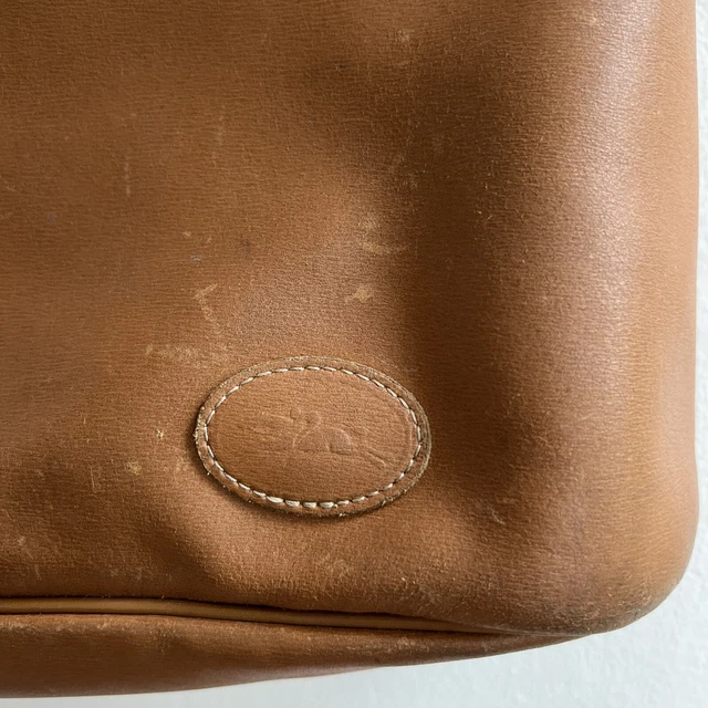 Longchamp Leather Tote Purse Bag Roseau Heritage Tan Made in France 2