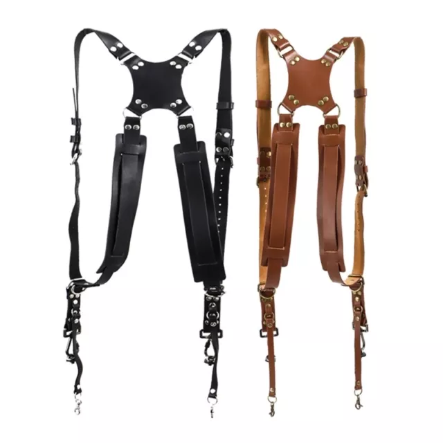 DSLR Camera Photography Accessories Leather Camera Strap Double Shoulder Strap