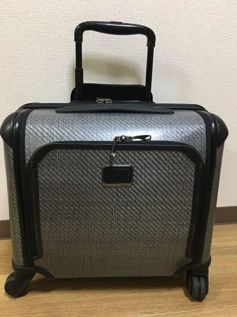 TUMI TEGRA LITE Max 4 Wheel Carry On Briefcase Luggage Silver W42cm H36cm D24cm