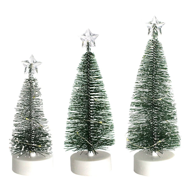 Mini Árbol de Navidad Decoracion Para Mesa De Navidad Brillante Árbol de Navidad Brillo