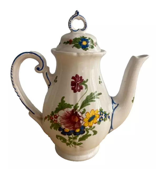 MAJOLICA Imolarte Coop Ceramica Imola-Hand Painted Italian Coffee Pot