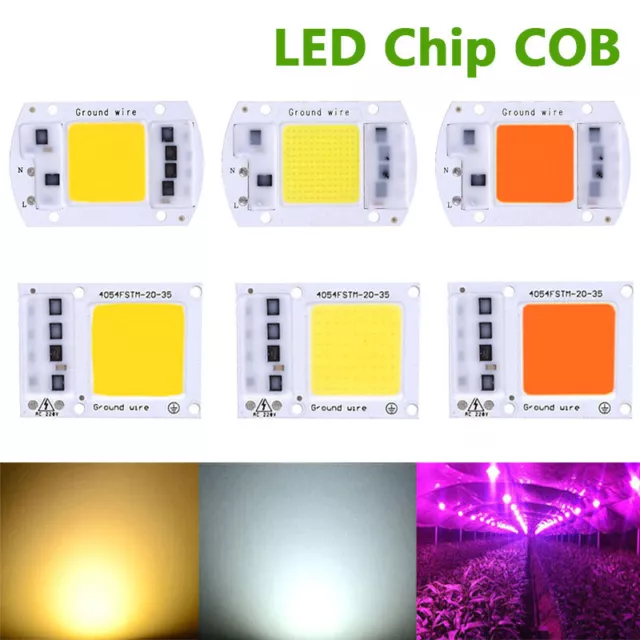 LED Chip COB 10W 20W 30W 50W High Power integriertes Smart IC Flutlicht 220V