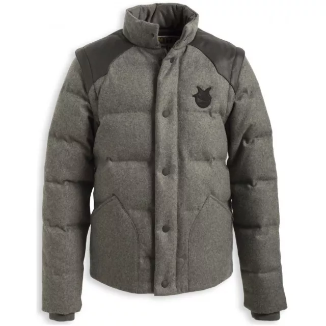 Doudoune CHEVIGNON K-Togs DRAP DE LAINE gris chiné, taille L Neuve et étiquettes