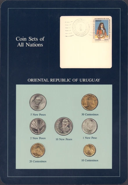 Coin Sets of All Nations Oriental Republic of Uruguay BU 1980-1981
