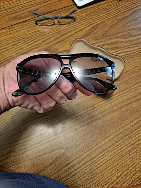 Persol Roadster 3008-S Aviator Sunglasses Havana / 24/48 3F 58mm Rare W Case Old Persol Roadster 3008-S Aviator Sunglasses Havana / 24/48 3F 58mm Rare W Case Old