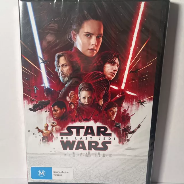 Star Wars The Last Jedi (DVD, 2017) SEALED - Region 4 - FREE EXPRESS POSTAGE