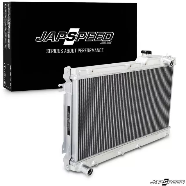 Japspeed Aluminium Alloy Race Radiator Rad For Mazda Mx-5 Mx5 Mk1 Na 1.6 Manual