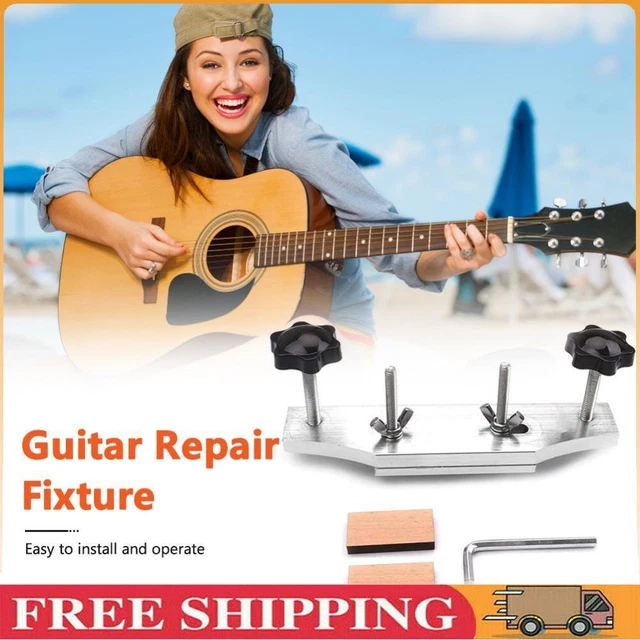 Acoustic Guitar Fixture Bonding Bridge Clamp Clip Stainless Steel Luthier Tools