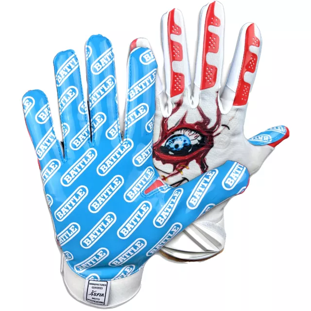 Battle Sports Youth Lil Evil Cloaked Football Receiver Gloves