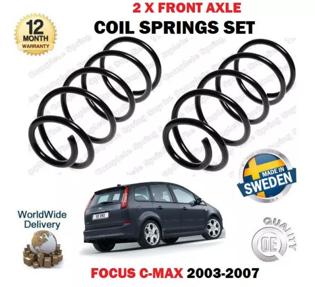 FOR FORD FOCUS CMAX 1.8i 2.0i 1.6TDCI 2003-2007 NEW 2 X FRONT COIL SPRINGS SET