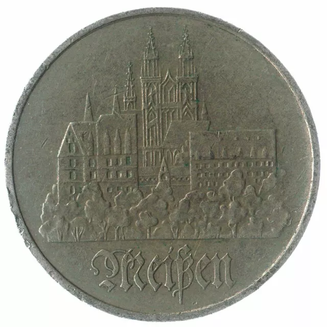 Commemorative 5 Mark Coin From East Germany. 1972-1983. City Of Meissen