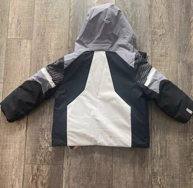 NWT Obermeyer Formation Ski Jacket - Toddler Boys - 4 / Black White Gray 3