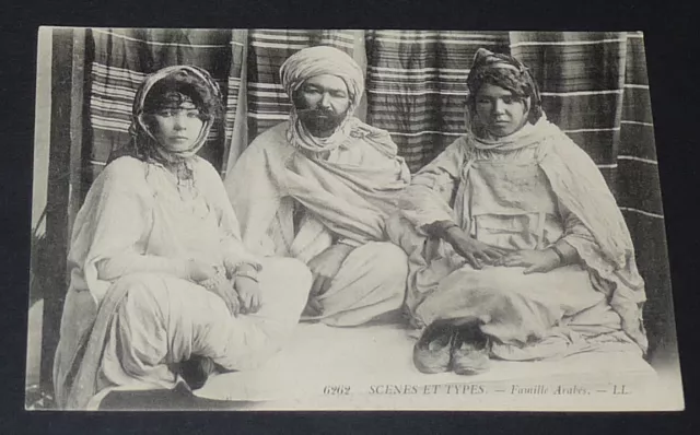Cpa Carte Postale 1910 Colonie Francaise Maroc Maghreb Afrique Famille Arabe