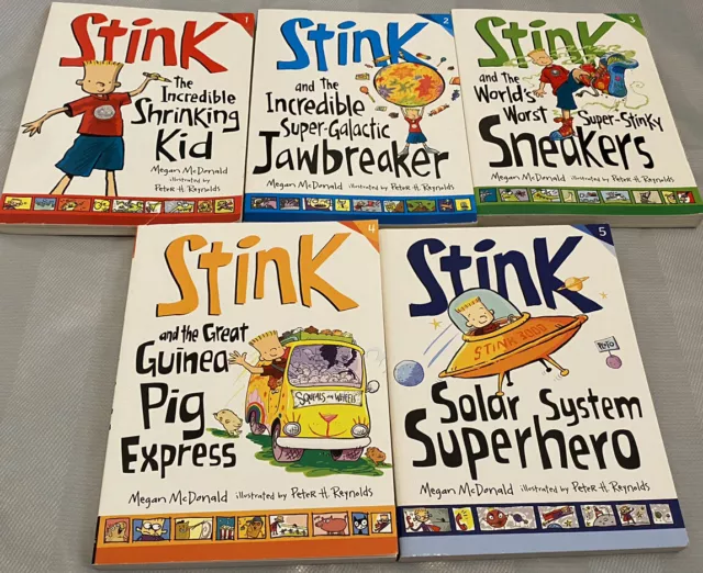 Set of 5 Stink Books By Megan McDonald Meet Judy Moody’s Brother