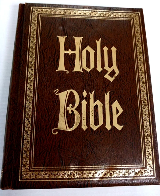 OMEGA 1971 HOLY Bible Large King James Version Red Letter Reference ...