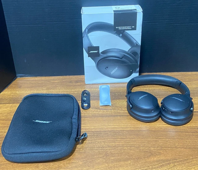 Bose QuietComfort SE Wireless Black Over The Ear Noise Cancellation Headphones