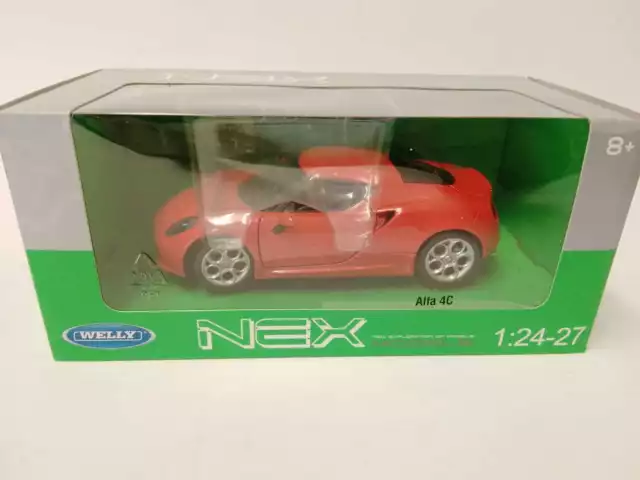 Welly Alfa Romeo 4c red 2013 1/24