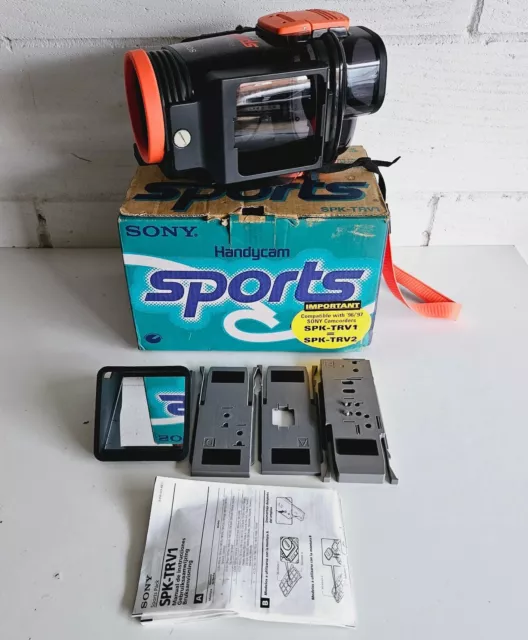 UNTESTED Sony Sports Handycam SPK-TRV1 Camera Underwater Camcorder Case & Box