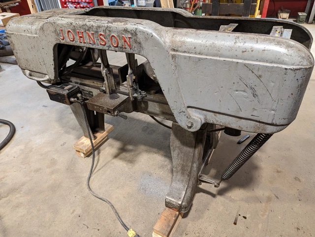 10"x18" Johnson Model J Metal cutting horizontal bandsaw "Big J" 10"x18" Johnson Model J Metal cutting horizontal bandsaw "Big J"
