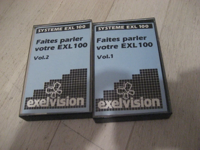 Lot De 8 K7 Pour Exelvision Exel 100 – Occasion, Bon état De Fonctionnement, Idéal Collection