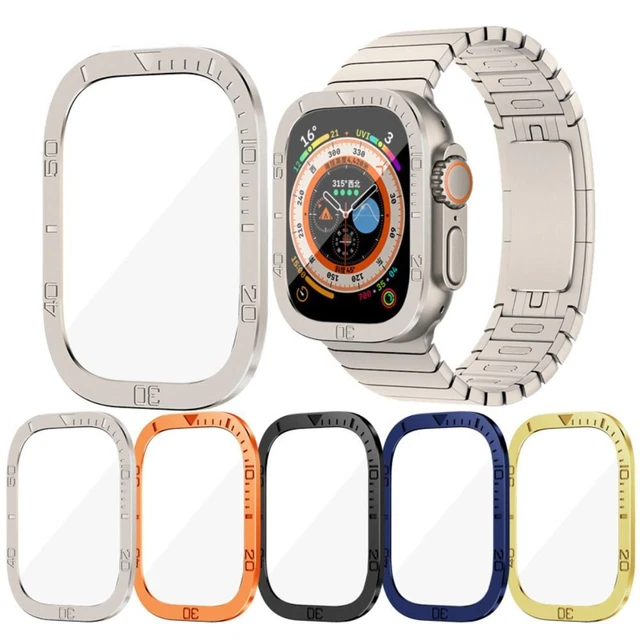 TIME SCALE SCREEN Protector Metal Frame for Apple Watch Ultra 49mm ...