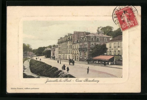 CPA Joinville-le-Pont, Quai Beaubourg 1914