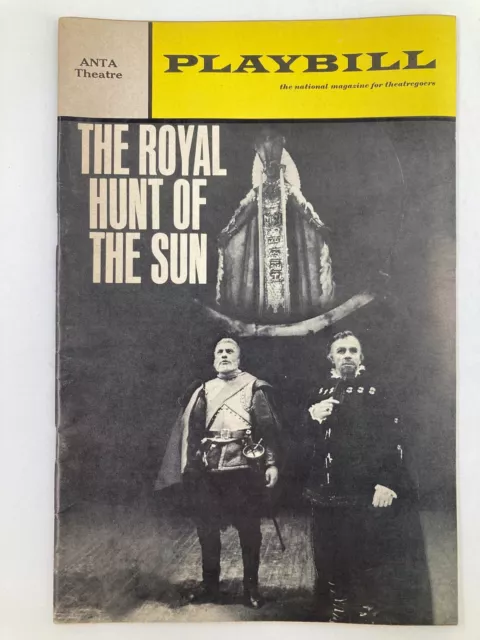 1986 Playbill Anta Theatre Presents The Royal Hunt Of The Sun