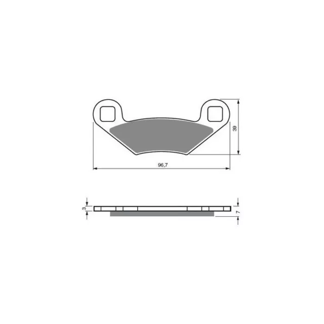 Plaquettes de frein Av Ga ou Av Dr Polaris Xpress 300  1996 - 1999