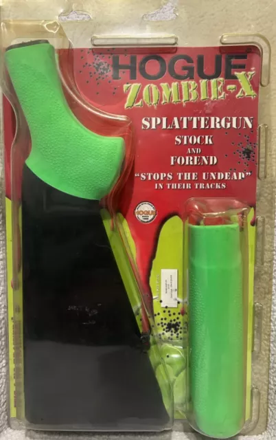 Hogue Zombie-X Mossberg Rem 870 12 Gauge OverMolded Stock/Forend 12" Green