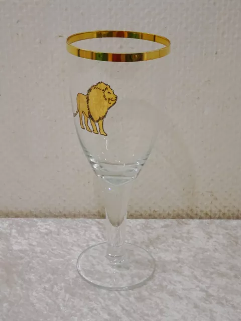 Mvtljn - XL Design Verre à Bière Coupe - Doré Lion - 26 CM - Vintage