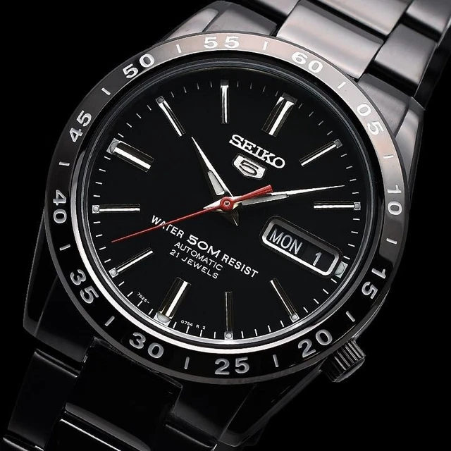 SEIKO 5 SNKE03K1 Black Automatic Men's Watch Brand New in Box