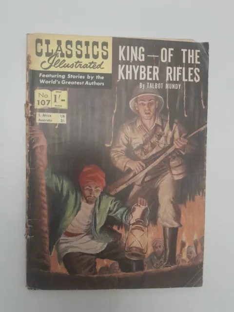 Vintage Classics illustrated comic No 107 King - Of The Khyber Rifles