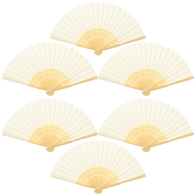 6 pièces ventilateur pliant chinois Style chinois ventilateur pliant de poche
