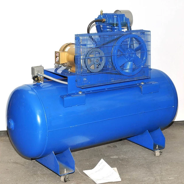 Quincy QT-5 5HP Air Compressor 120 Gallons Horizontal Tank 17.2 CFM 3phase 460V