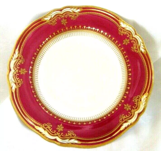 SPODE LANCASTER CRIMSON, RAISED GOLD DOTS, Y8952, Demitasse Saucer