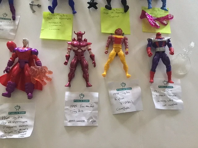 Toy Biz Marvel X-Men 1992,94,95 ,96 Action Figures Lot of 15 + 2 Vehicles, Loose 3