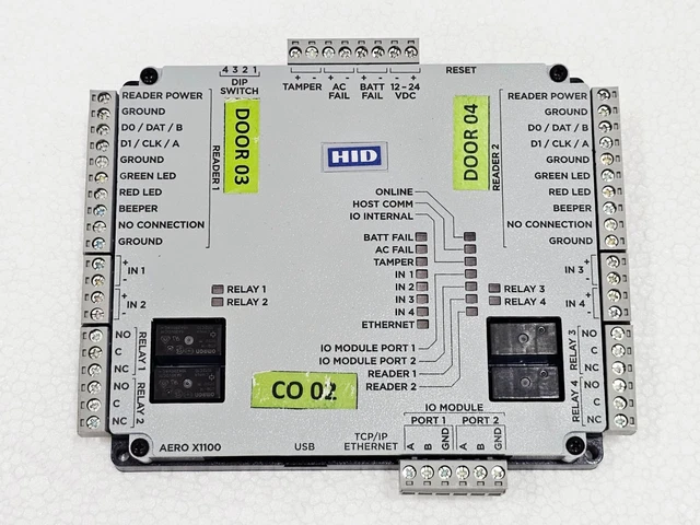 HID AERO X1100 Intelligent Controller Access Control Unit P/N: X1100A ...