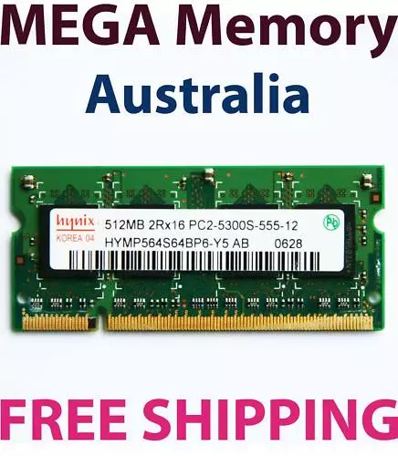 512MB DDR2 PC2-5300 Sodimm 667MHz LAPTOP Memory Ram $9