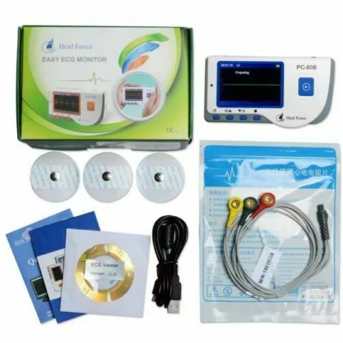 Heal Force PC-80B Advanced Handheld Color Screen ECG Portable Heart Monitor