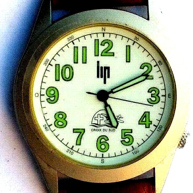 RARO Splendido LIP  NUOVO acciaio uomo  35 mm . Quartz