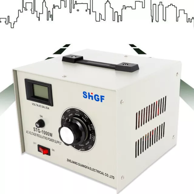 1000W 0-300V Variac Auto Transformer AC Variable Voltage Regulator Metered USA