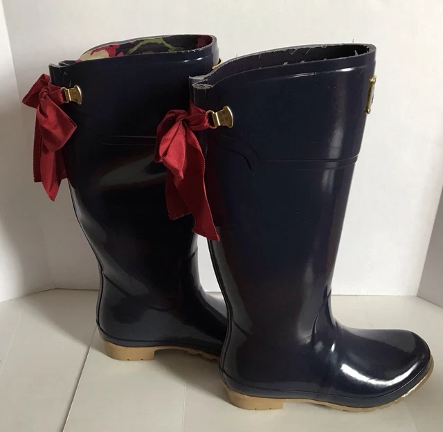 Wellies with bow on back sales
